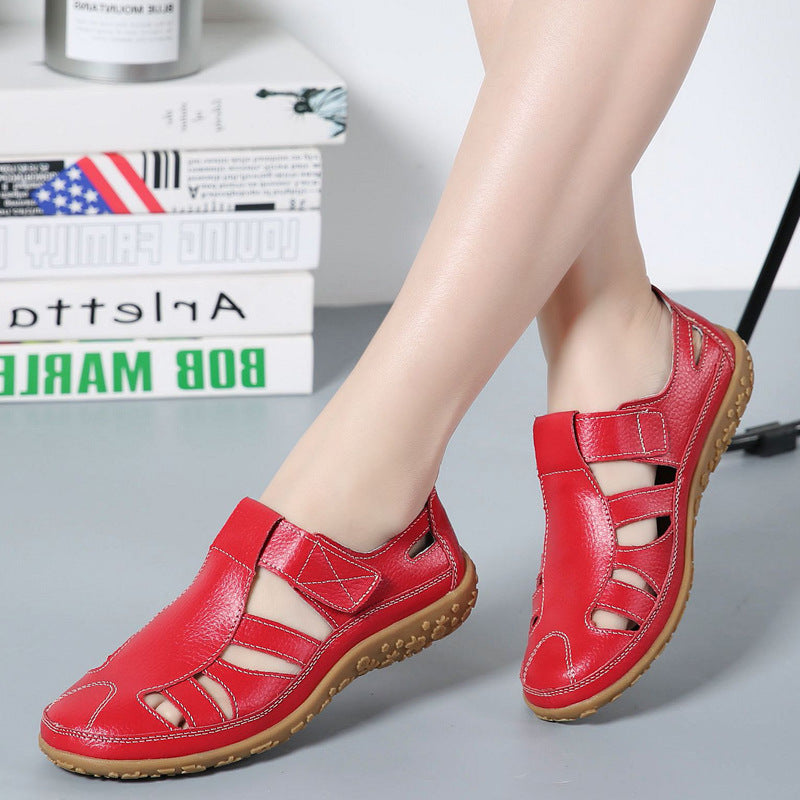 Zoe – Handmade Retro Soft Sole Velcro Casual Shoes for Women