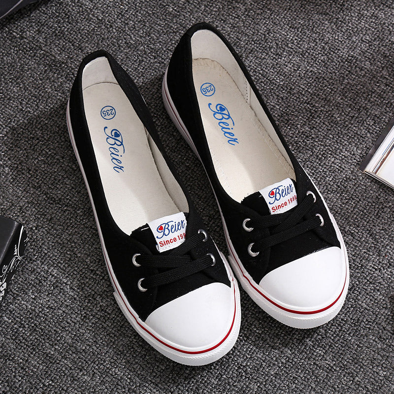 Melissa – Atmungsaktive flache Damenschuhe aus Canvas