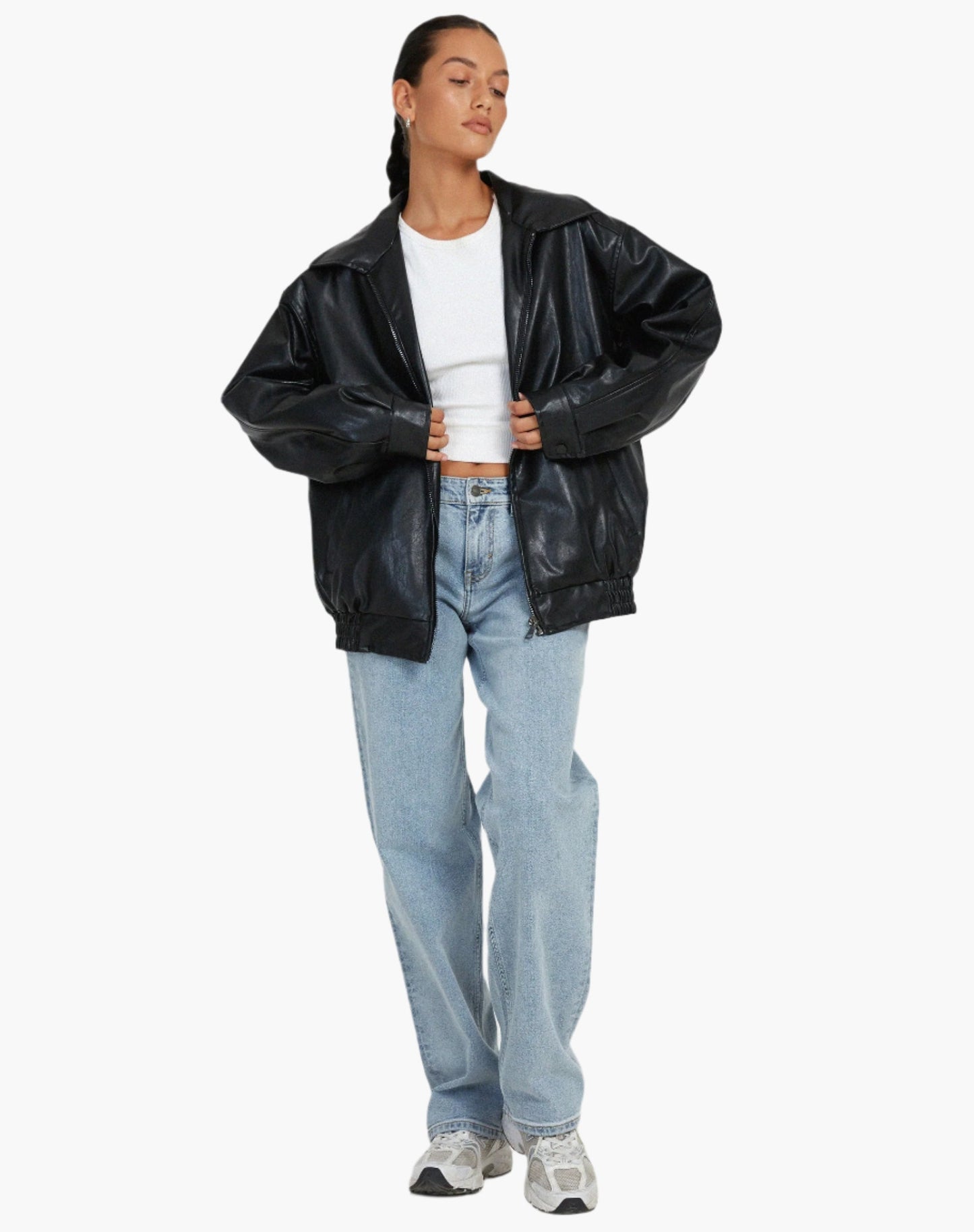 Damen Oversize jacke im Vintage-Stil – Modische Übergangsjacke für Alltag & Ausgehen