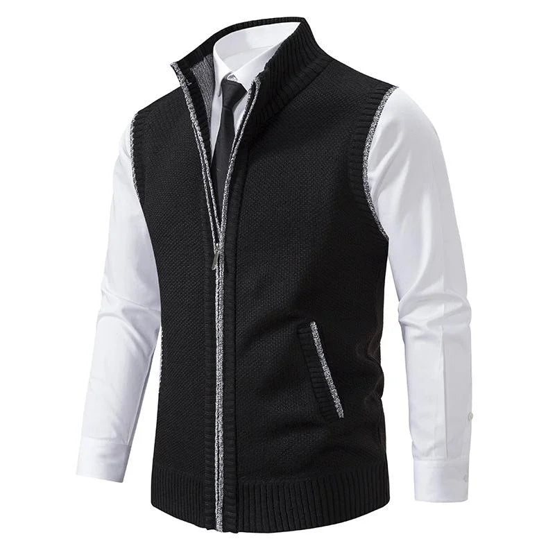 Phil – Knitted vest with zipper