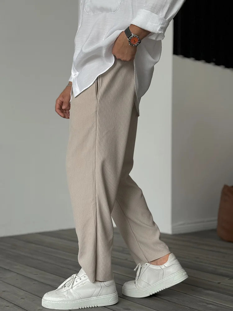Herren Relaxed Fit Luxus-Hose – Eleganter und bequemer Alltagsstil für Freizeit & Büro