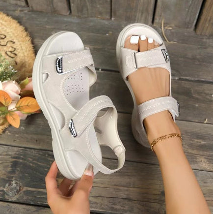 Amanda – Vintage Wedge Sandalen in Übergrößen