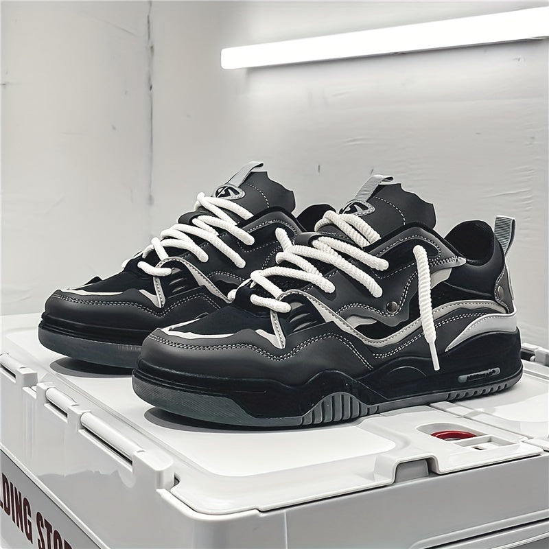 Herren Sneaker Low Streetwear Chunky Freizeitschuhe für Herbst und Sport