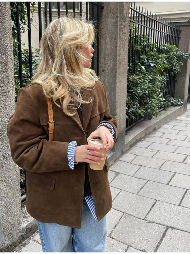 Damen Oversized Trenchcoat – Stilvoller Herbst- und Wintermantel für Business & Freizeit