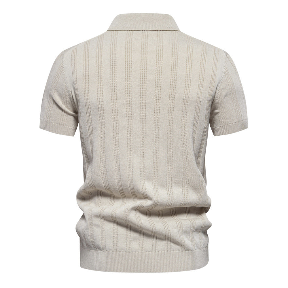 Joe – Casual men's top with zipper decoration