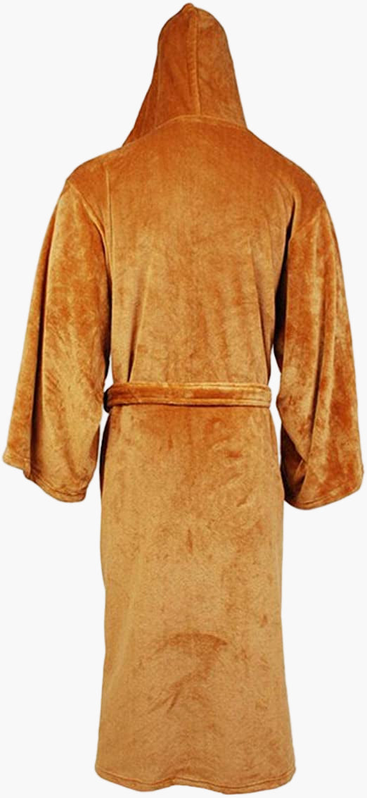Men's Bathrobe in Jedi & Sith Style – Hooded Morning Gown for Star Wars Fans