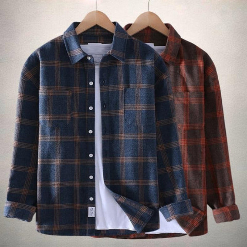 Herren Freizeithemd Kariert – Modernes Holzfäller-Look Hemd für Alltag & Outdoor