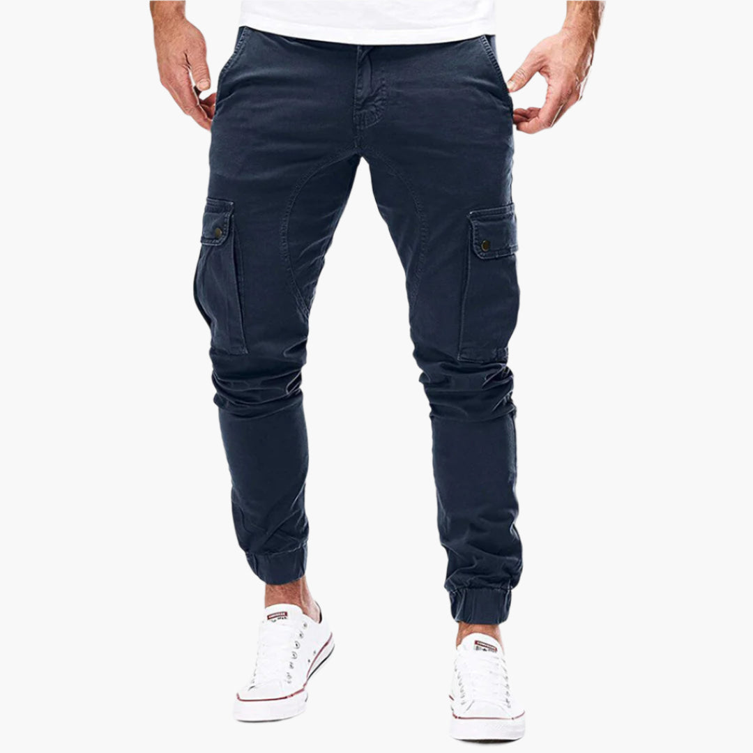 Herren Cargo Jogginghose – Modische Cargohose mit Taschen und elastischem Bund, ideal für Alltag und Outdoor