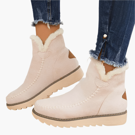 Damen Winterstiefel Komfort Warm Gefüttert Rutschfest Freizeit