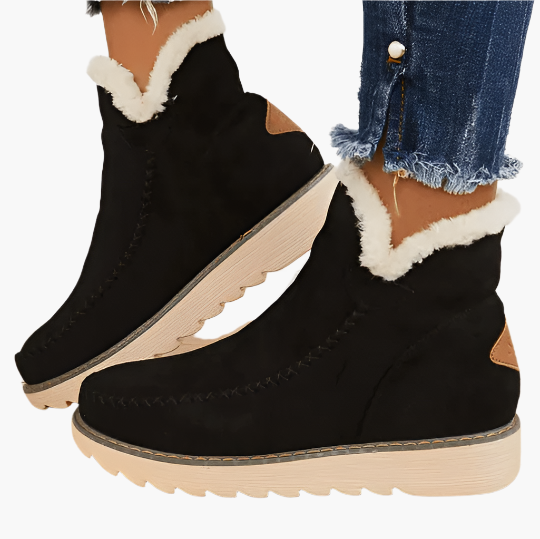 Damen Winterstiefel Komfort Warm Gefüttert Rutschfest Freizeit