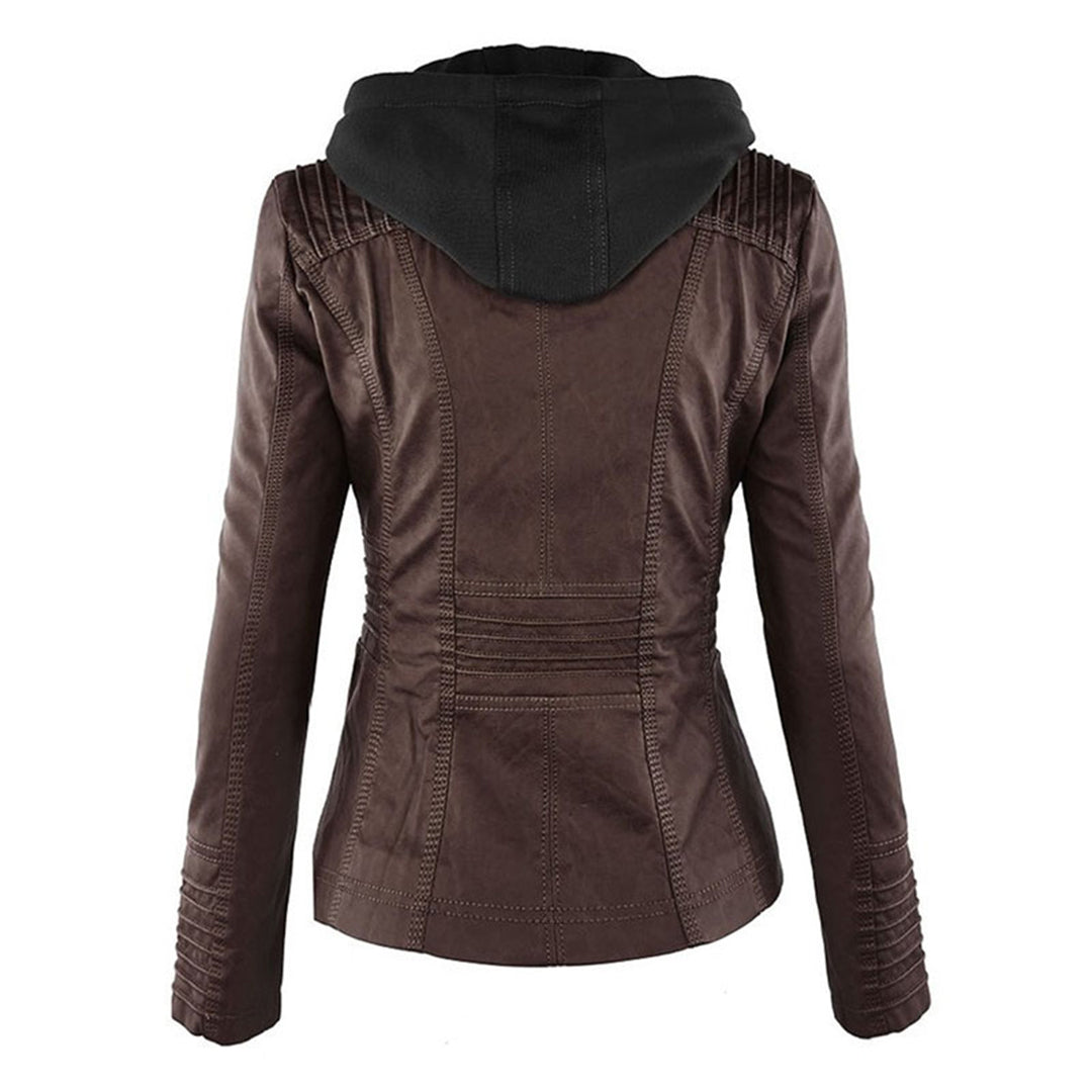 Women's jacket with hood – Fashionable transitional jacket for everyday and leisure use
