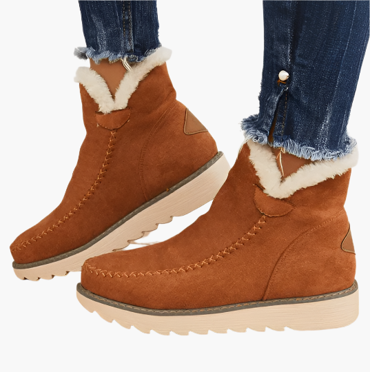 Damen Winterstiefel Komfort Warm Gefüttert Rutschfest Freizeit