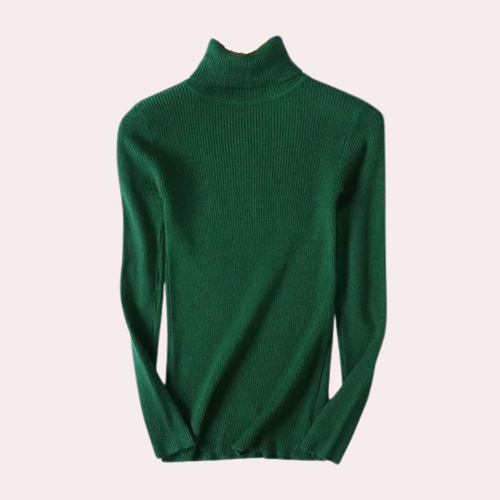 Women's Turtleneck Sweater Knit Elegant Style for Everyday and Office