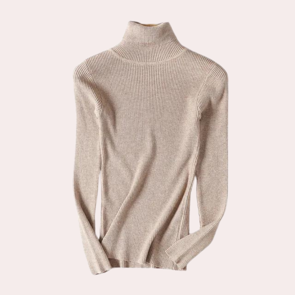 Women's Turtleneck Sweater Knit Elegant Style for Everyday and Office
