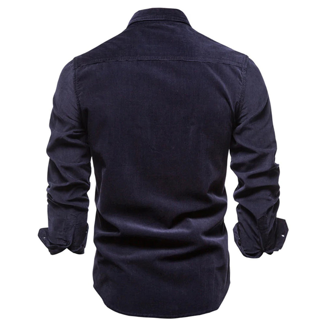 Herren Cordhemd Slim Fit – Stilvolles Freizeit- und Bürohemd, Modernes Design