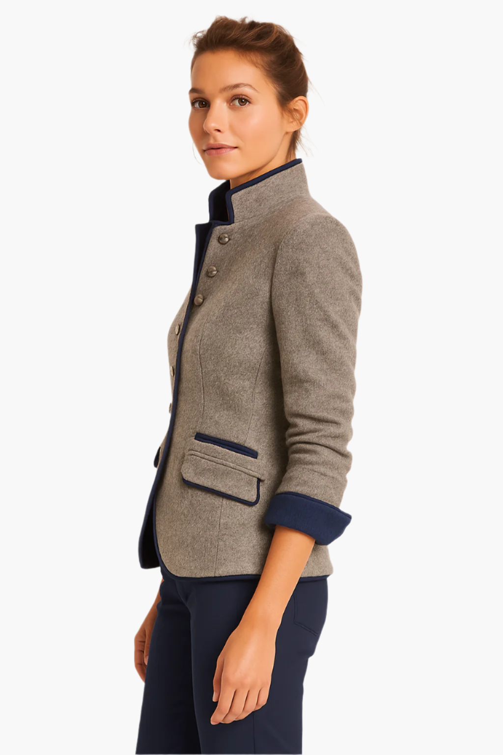 Damen Blazer Elegant Tailliert – Klassischer Business & Freizeit Look