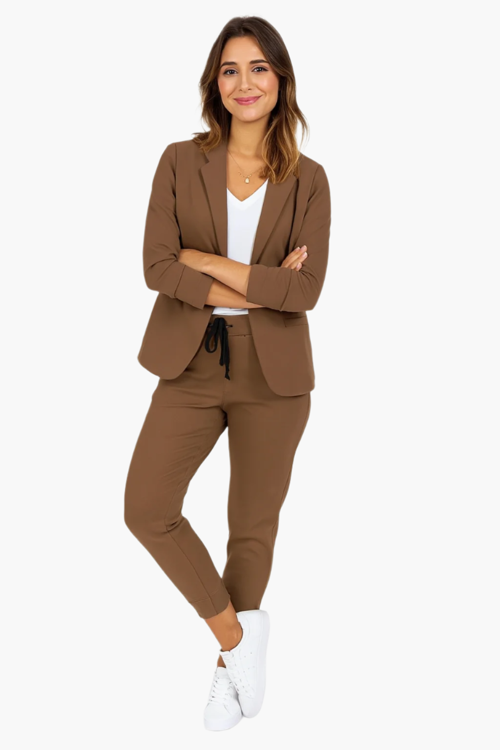 Damen Business Jogger Anzug Set – Blazer & Hose, Modern und Vielseitig für Büro & Freizeit
