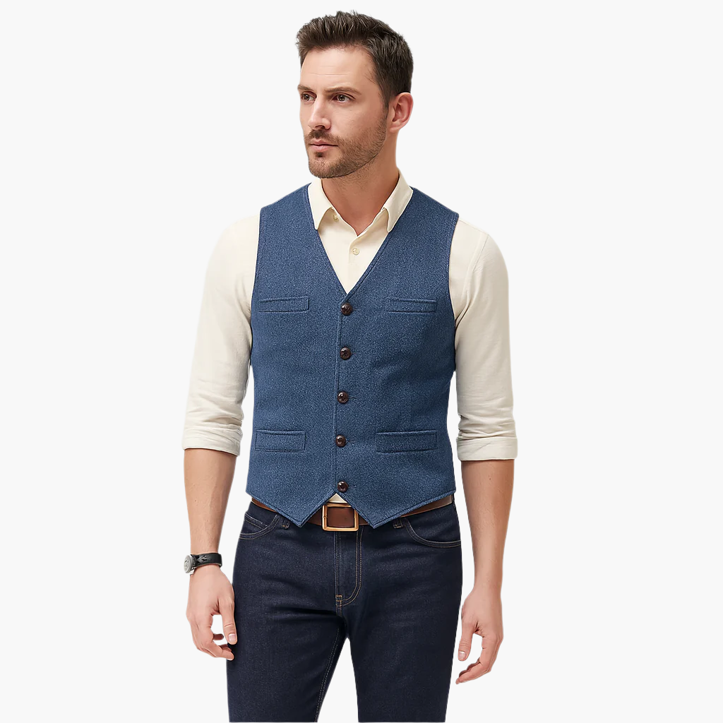 Men's Vest – Elegant Modern Gilet for Versatile Outfits and Timeless Style