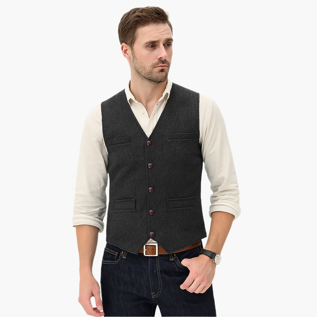 Men's Vest – Elegant Modern Gilet for Versatile Outfits and Timeless Style