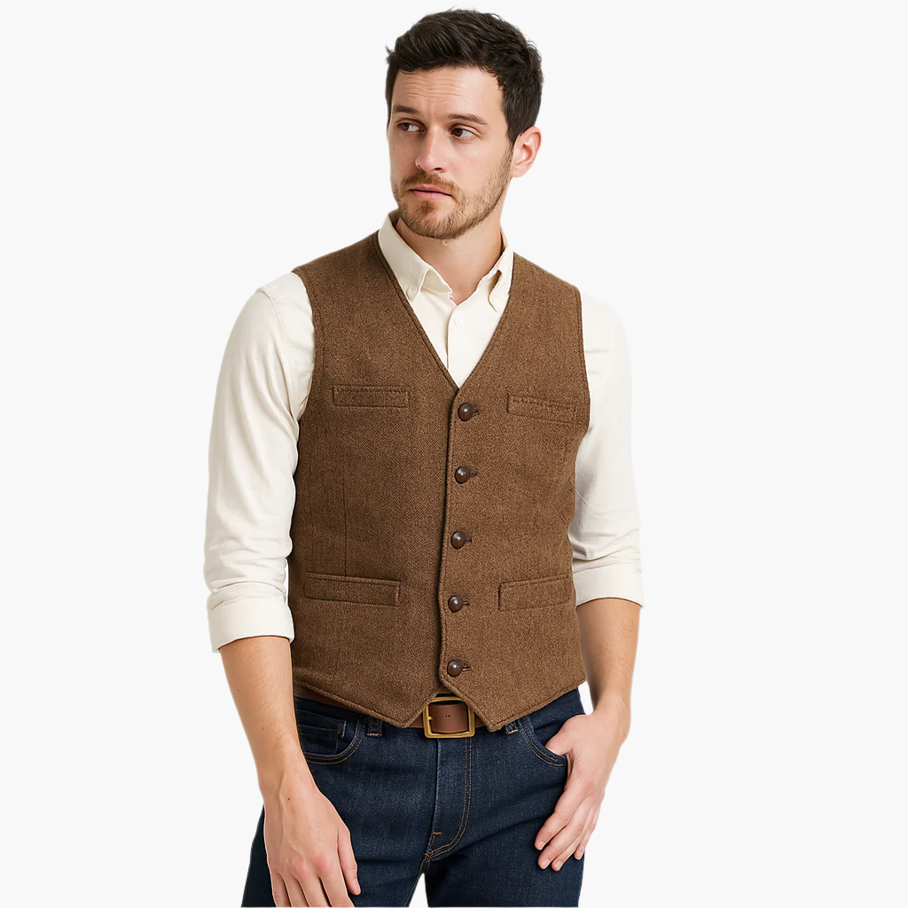 Men's Vest – Elegant Modern Gilet for Versatile Outfits and Timeless Style