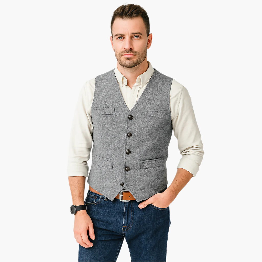 Men's Vest – Elegant Modern Gilet for Versatile Outfits and Timeless Style