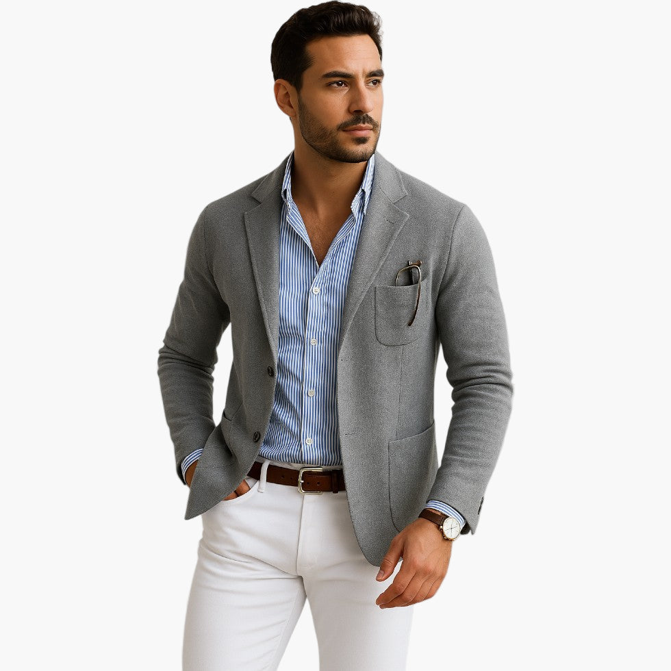 Men's Blazer Business Casual Old Money Look – Elegant Jacket for Office and Leisure