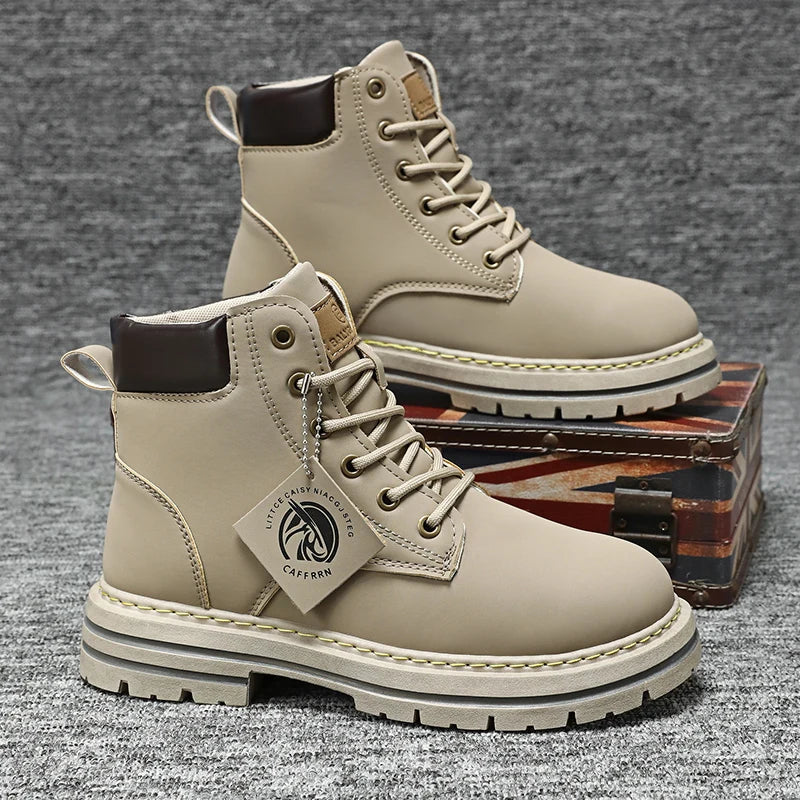 Men's outdoor boots in urban style – sturdy casual shoes for work and adventure