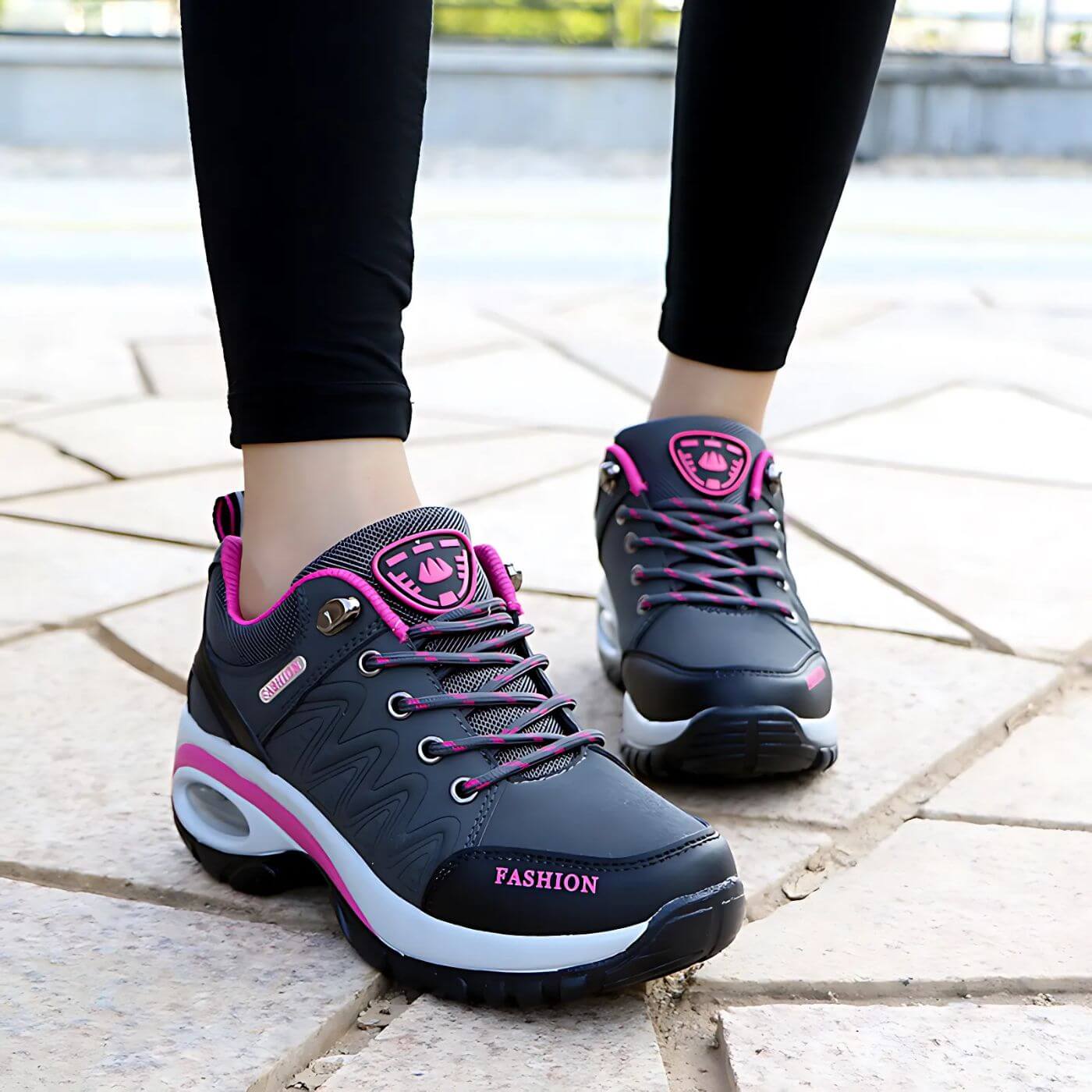 Damen Komfort-Sneaker für Alltag und Spaziergänge – Ergonomischer Freizeitschuh mit Unterstützung