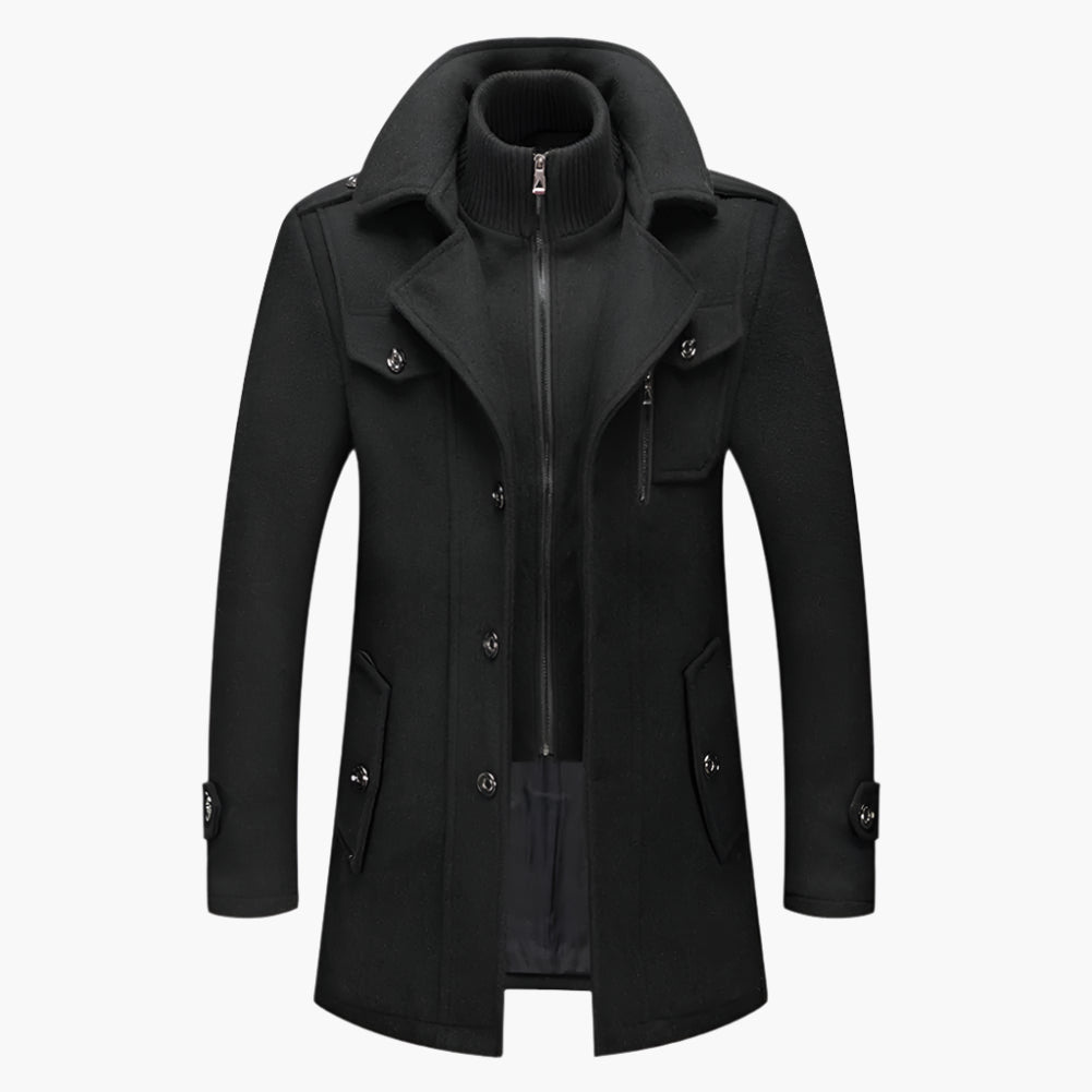 Men's Two-Piece Winter Coat – Elegant Business and Casual Look for Everyday Use