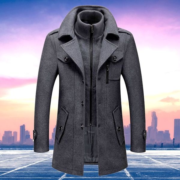 Men's Two-Piece Winter Coat – Elegant Business and Casual Look for Everyday Use