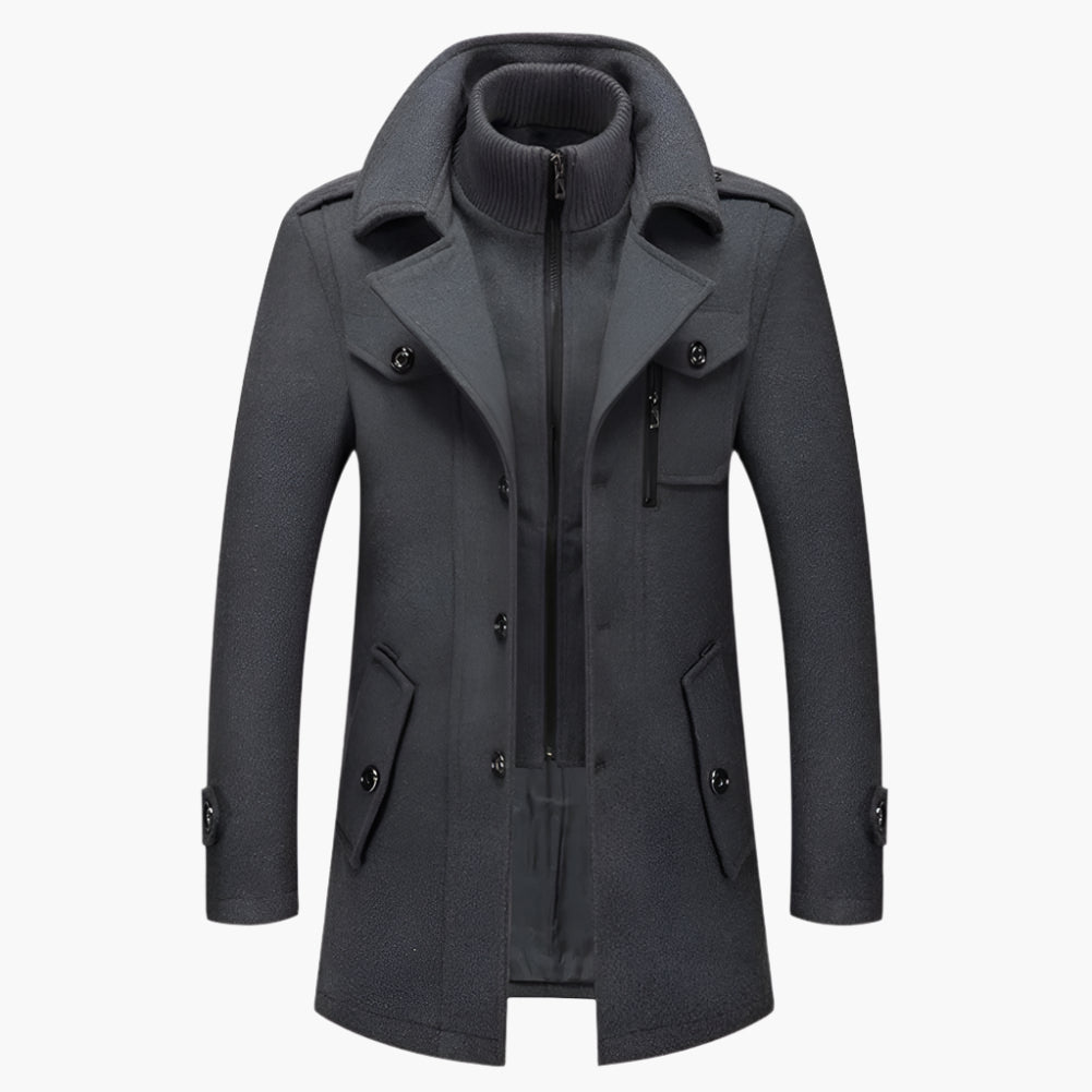 Men's Two-Piece Winter Coat – Elegant Business and Casual Look for Everyday Use