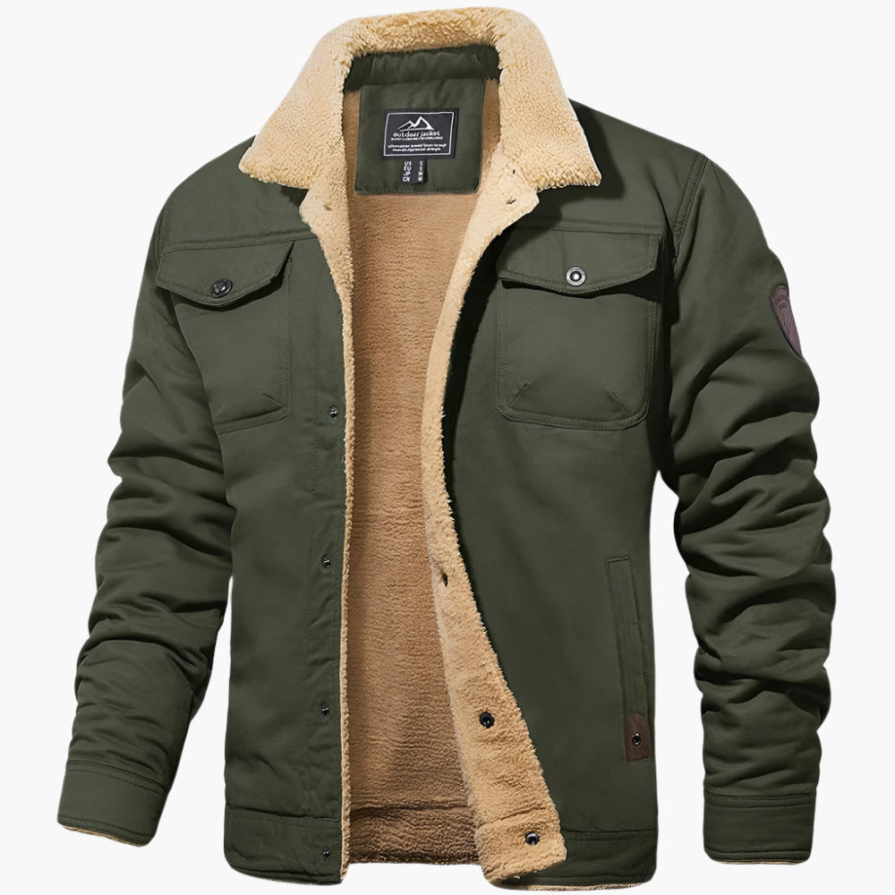 Men's Vintage Bomber Jacket – Winter Jacket in Retro Style for Everyday and Outdoor