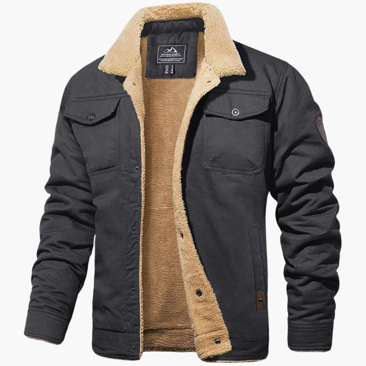 Men's Vintage Bomber Jacket – Winter Jacket in Retro Style for Everyday and Outdoor