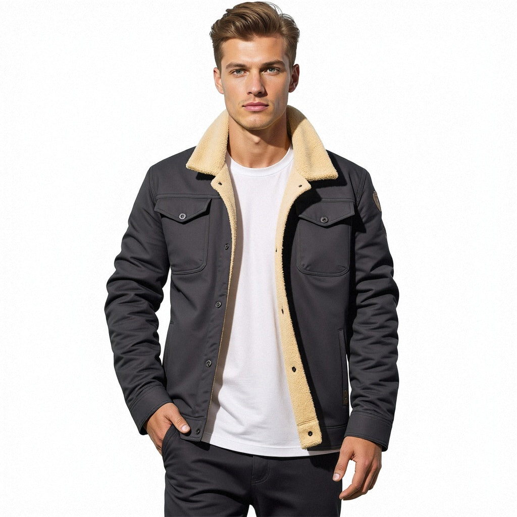 Men's Vintage Bomber Jacket – Winter Jacket in Retro Style for Everyday and Outdoor