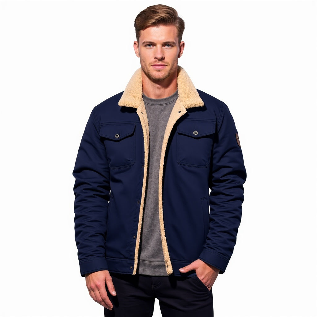 Men's Vintage Bomber Jacket – Winter Jacket in Retro Style for Everyday and Outdoor