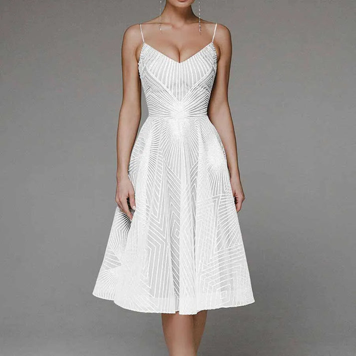 Lynda – Midikleid mit Spitzenapplikationen