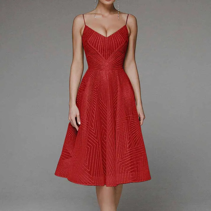 Lynda – Midikleid mit Spitzenapplikationen