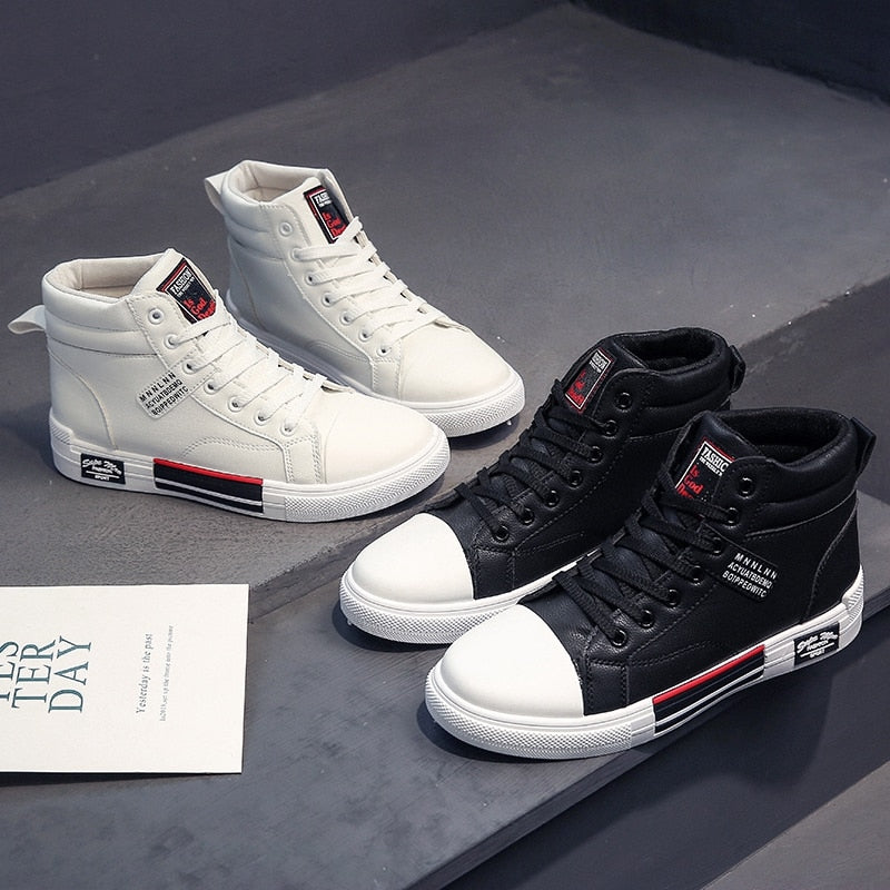 Herren High-Top Sneaker Urban Style – Modische Freizeitschuhe für Herbst und Winter