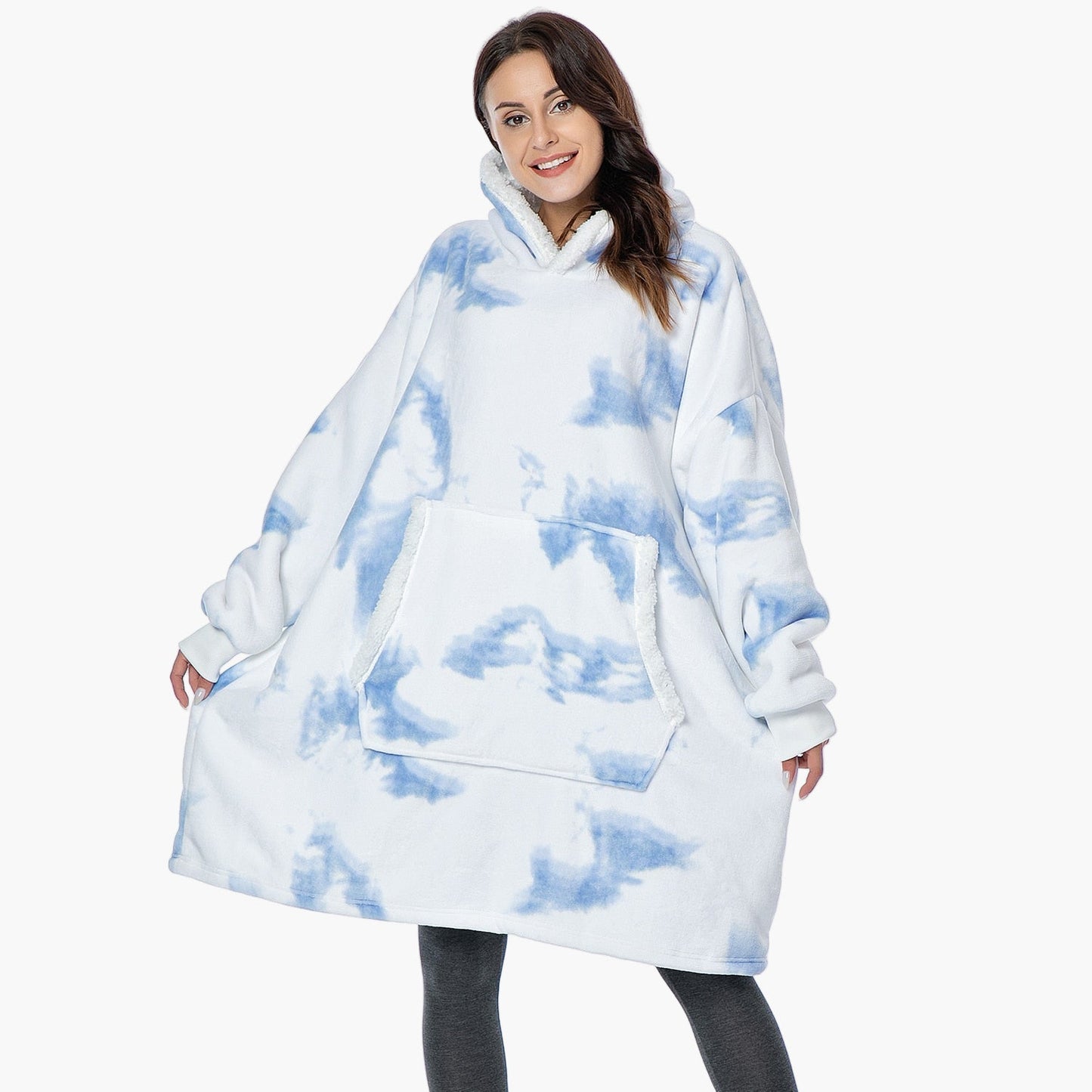 Damen Kuschelige Übergröße Hoodie-Decke – Perfekt zum Entspannen & Loungen
