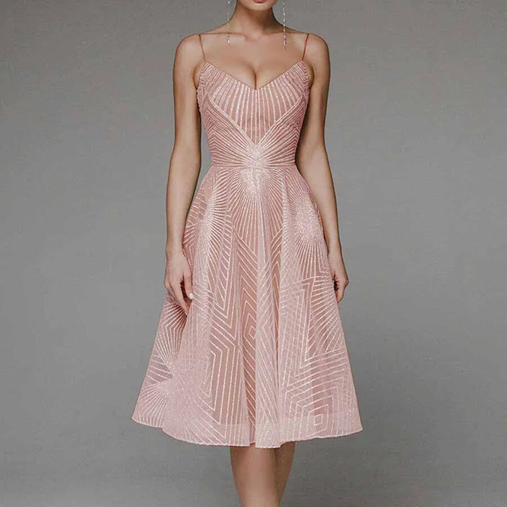 Lynda – Midikleid mit Spitzenapplikationen