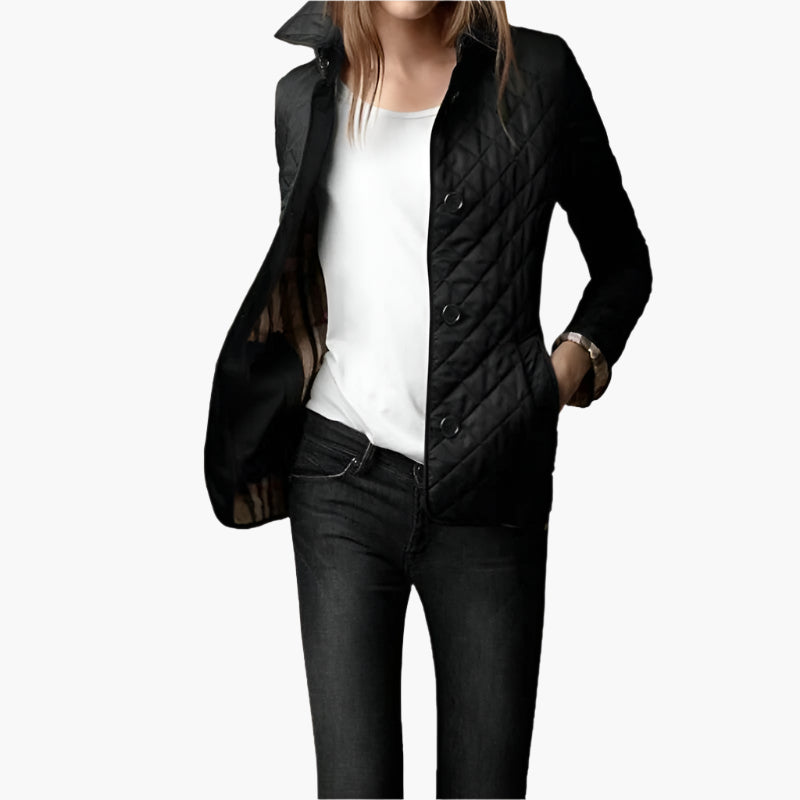 Women's quilted jacket – fashionable transitional jacket for everyday and leisure use