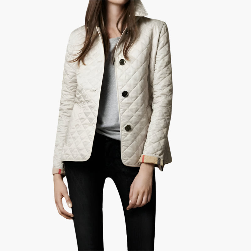 Women's quilted jacket – fashionable transitional jacket for everyday and leisure use