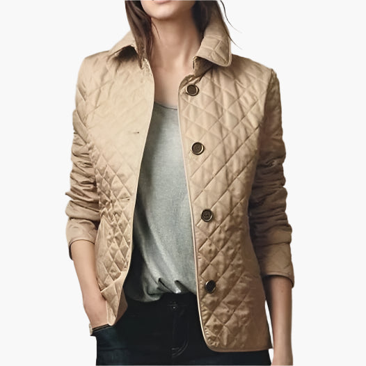 Women's quilted jacket – fashionable transitional jacket for everyday and leisure use