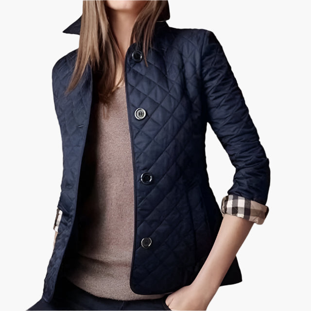 Women's quilted jacket – fashionable transitional jacket for everyday and leisure use