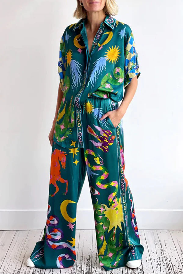 Sharon – Oversize Damenbluse mit Knöpfen und Einzigartigem Leinenmix