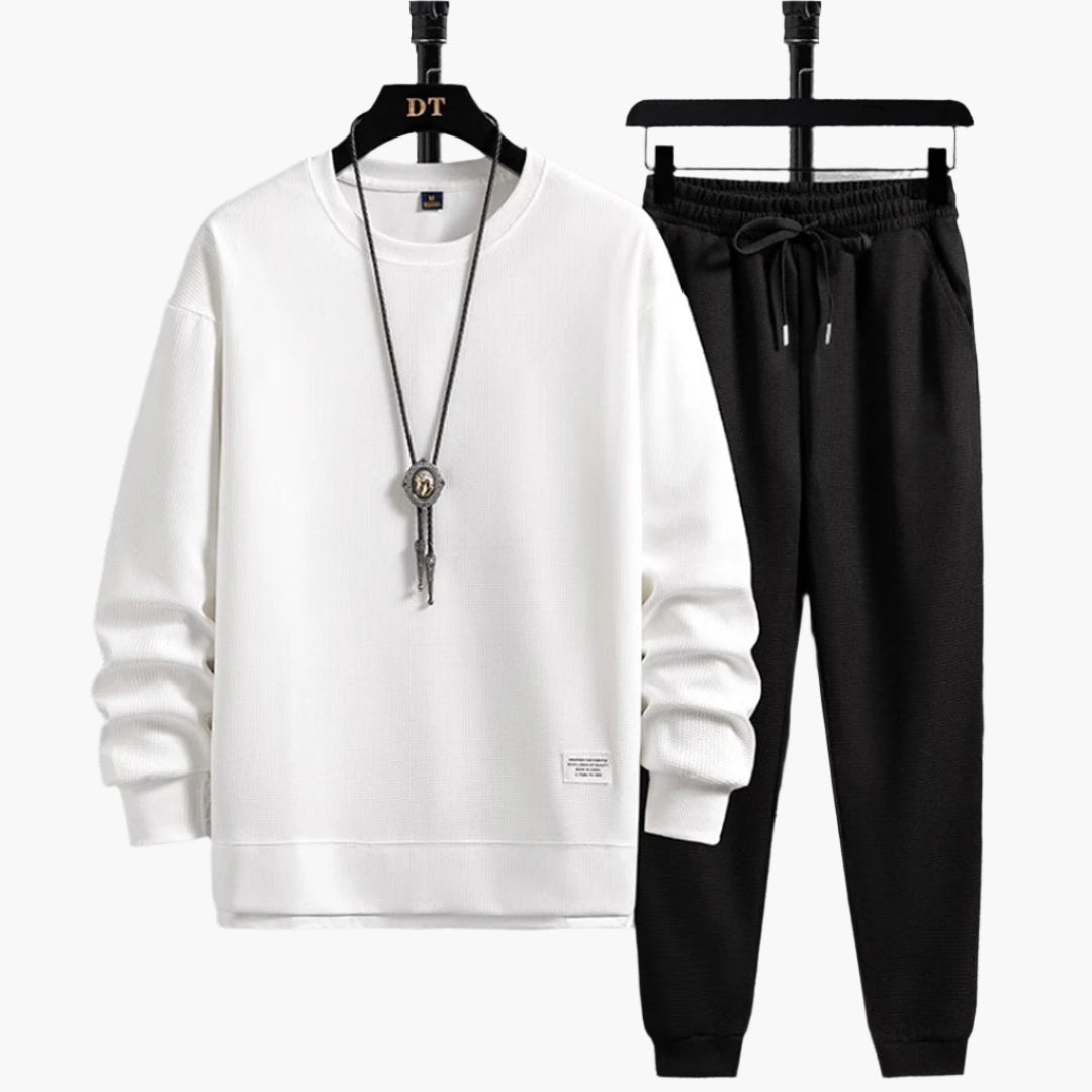 Herren Jogginganzug Set – Modernes Freizeit-Outfit mit Pullover und Hose, Komfort für Alltag & Entspannung