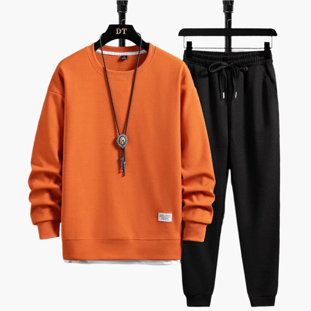 Herren Jogginganzug Set – Modernes Freizeit-Outfit mit Pullover und Hose, Komfort für Alltag & Entspannung