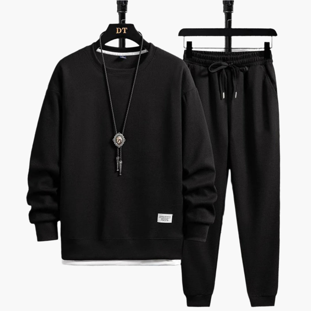Herren Jogginganzug Set – Modernes Freizeit-Outfit mit Pullover und Hose, Komfort für Alltag & Entspannung