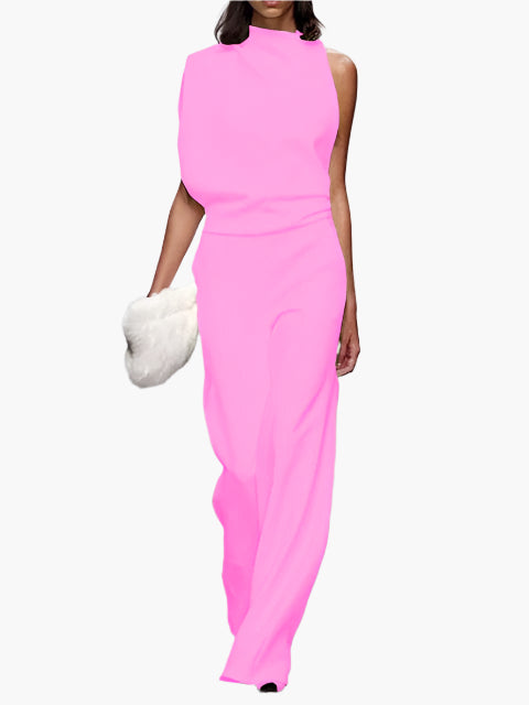 Damen Jumpsuit Elegant mit weitem Bein – Stilvoller Einteiler für Büro und Alltag
