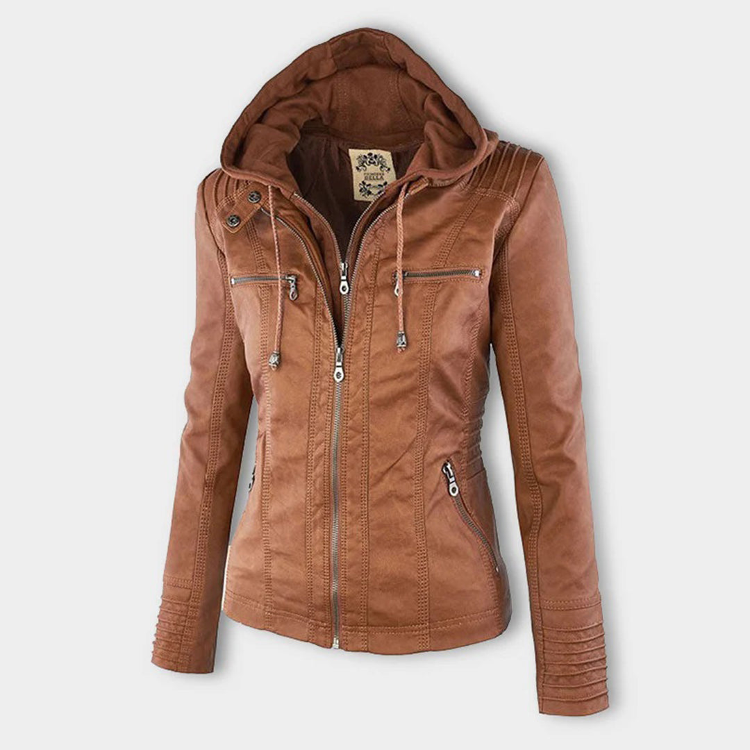 Women's jacket with hood – Fashionable transitional jacket for everyday and leisure use